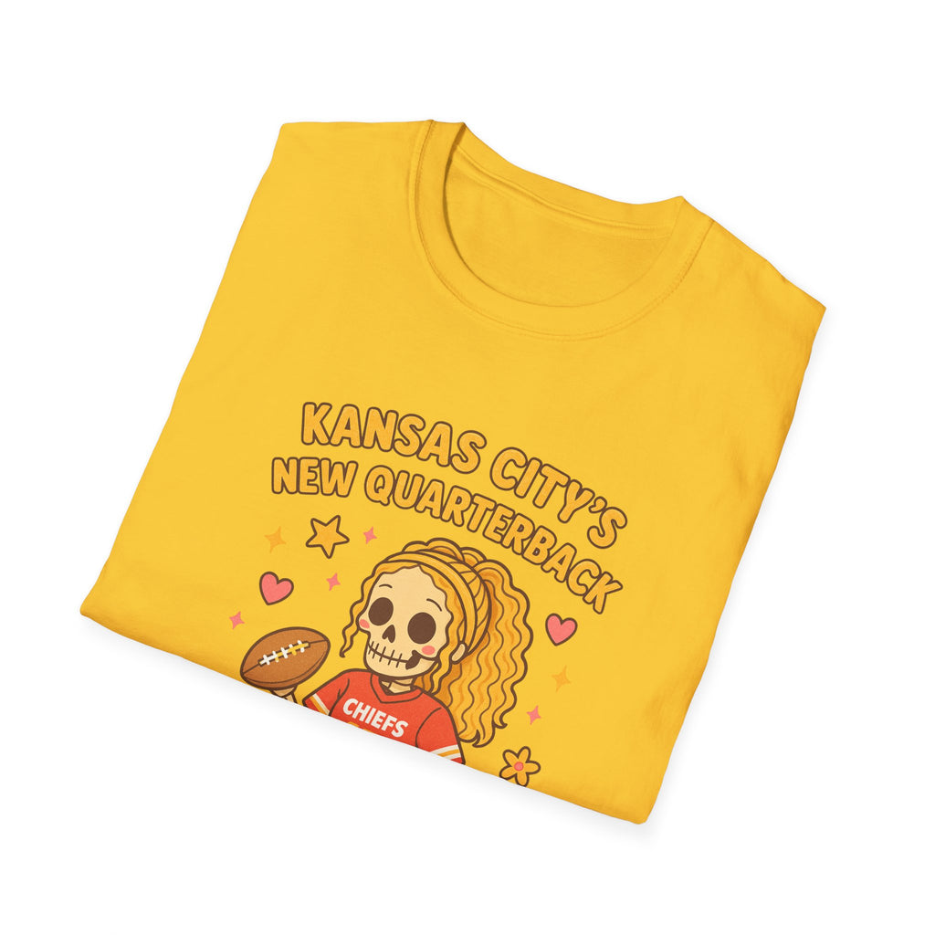 #Kansas City’s New Quarterback skull cartoon T-Shirt | Chiefs 15 football