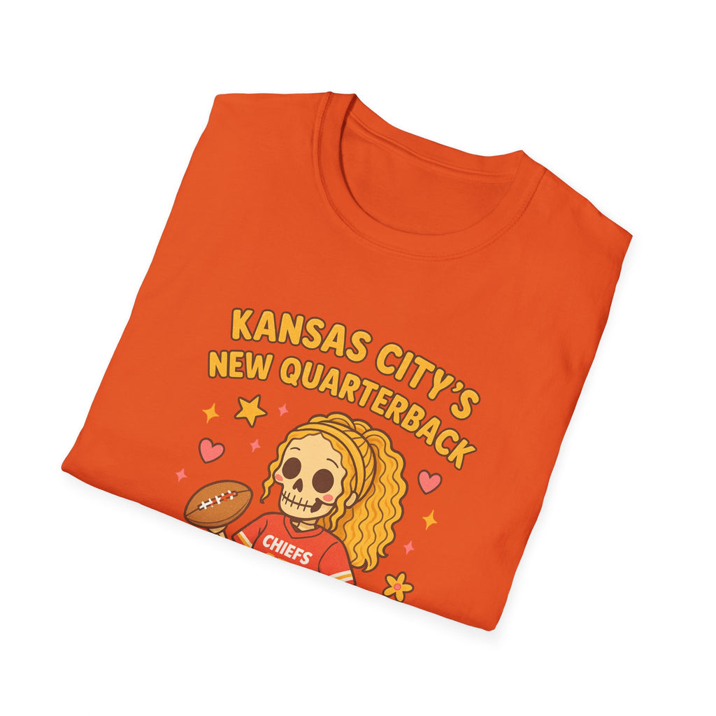 #Kansas City’s New Quarterback skull cartoon T-Shirt | Chiefs 15 football