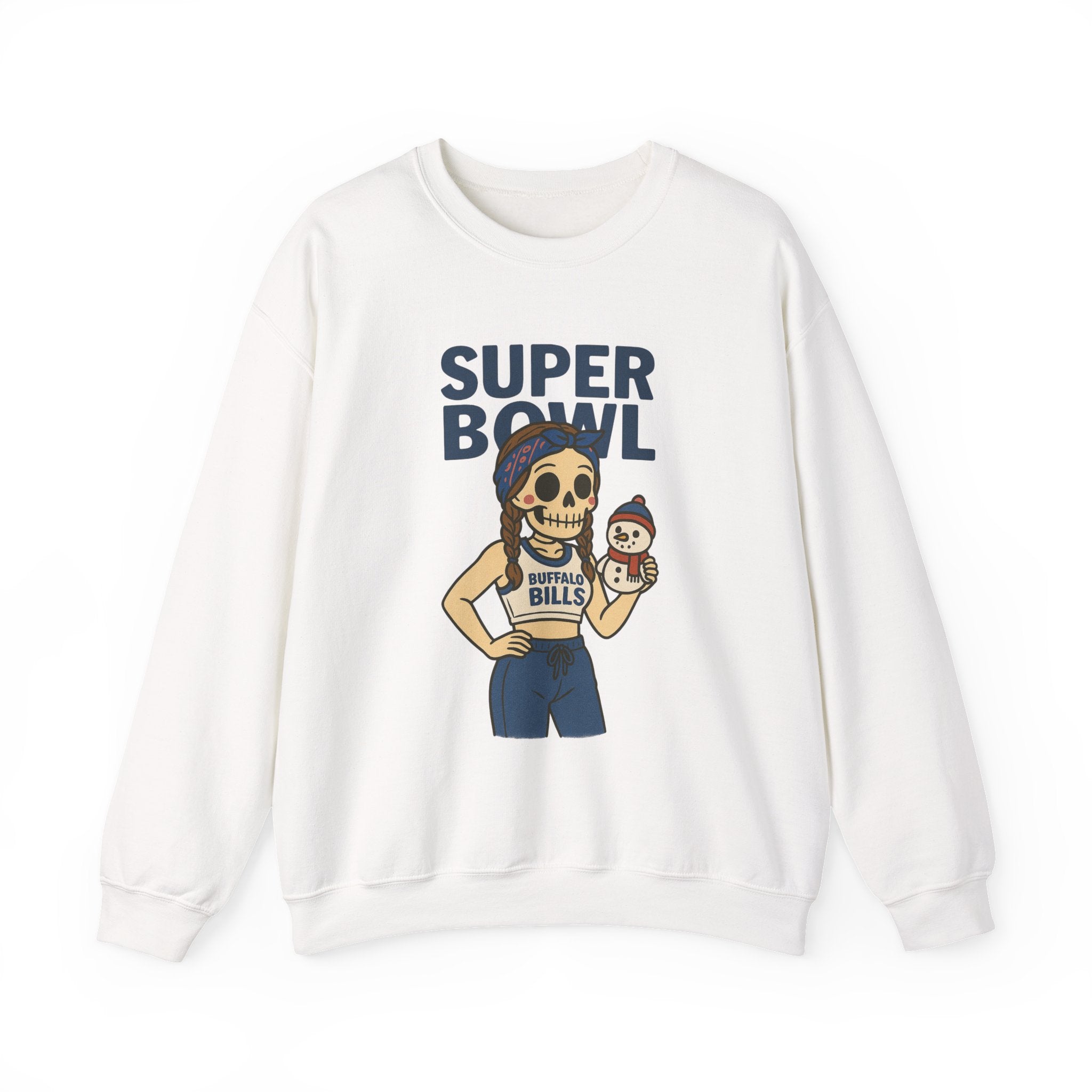 #Super Bowl Buffalo Bills Skull Cheer Sweatshirt