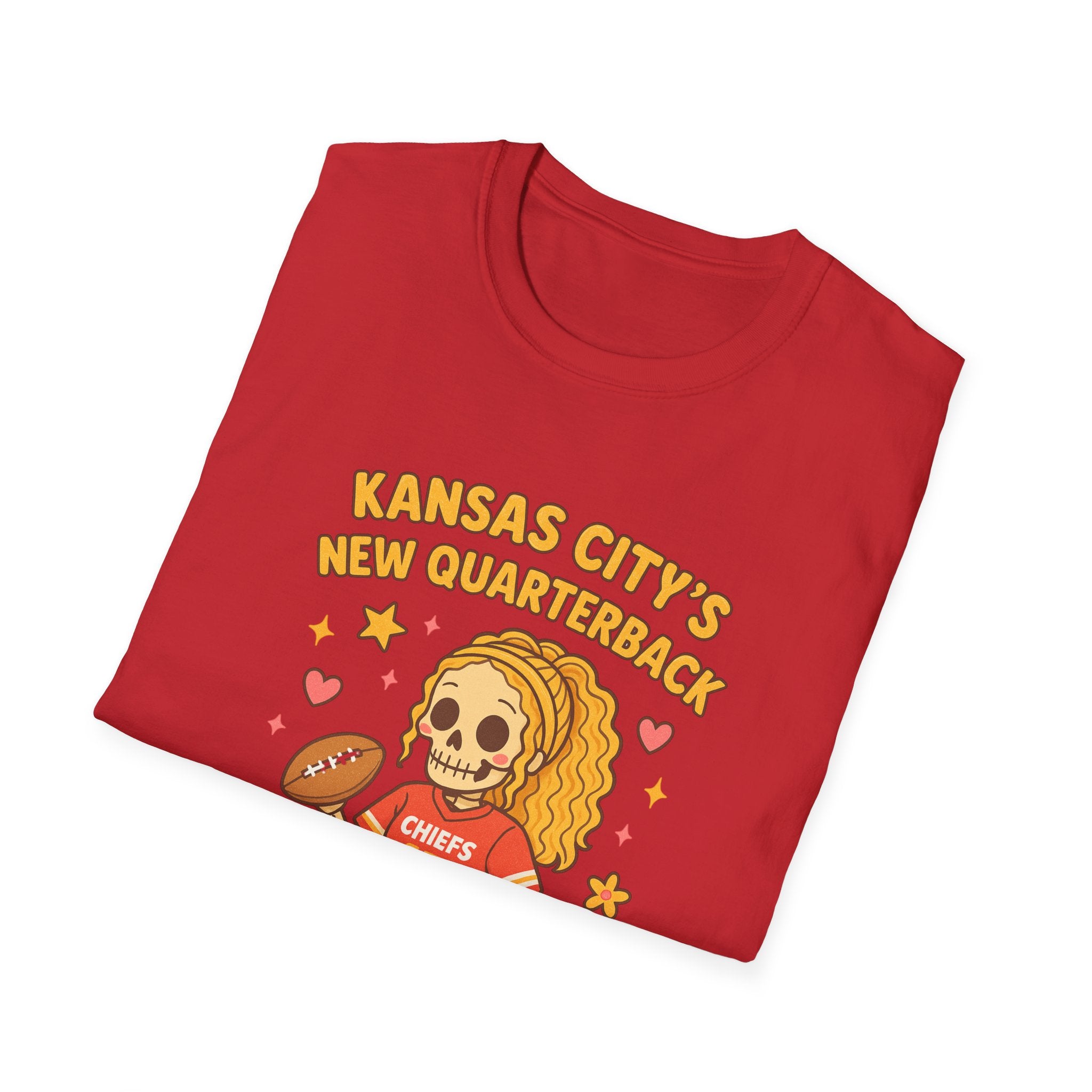 #Kansas City’s New Quarterback skull cartoon T-Shirt | Chiefs 15 football