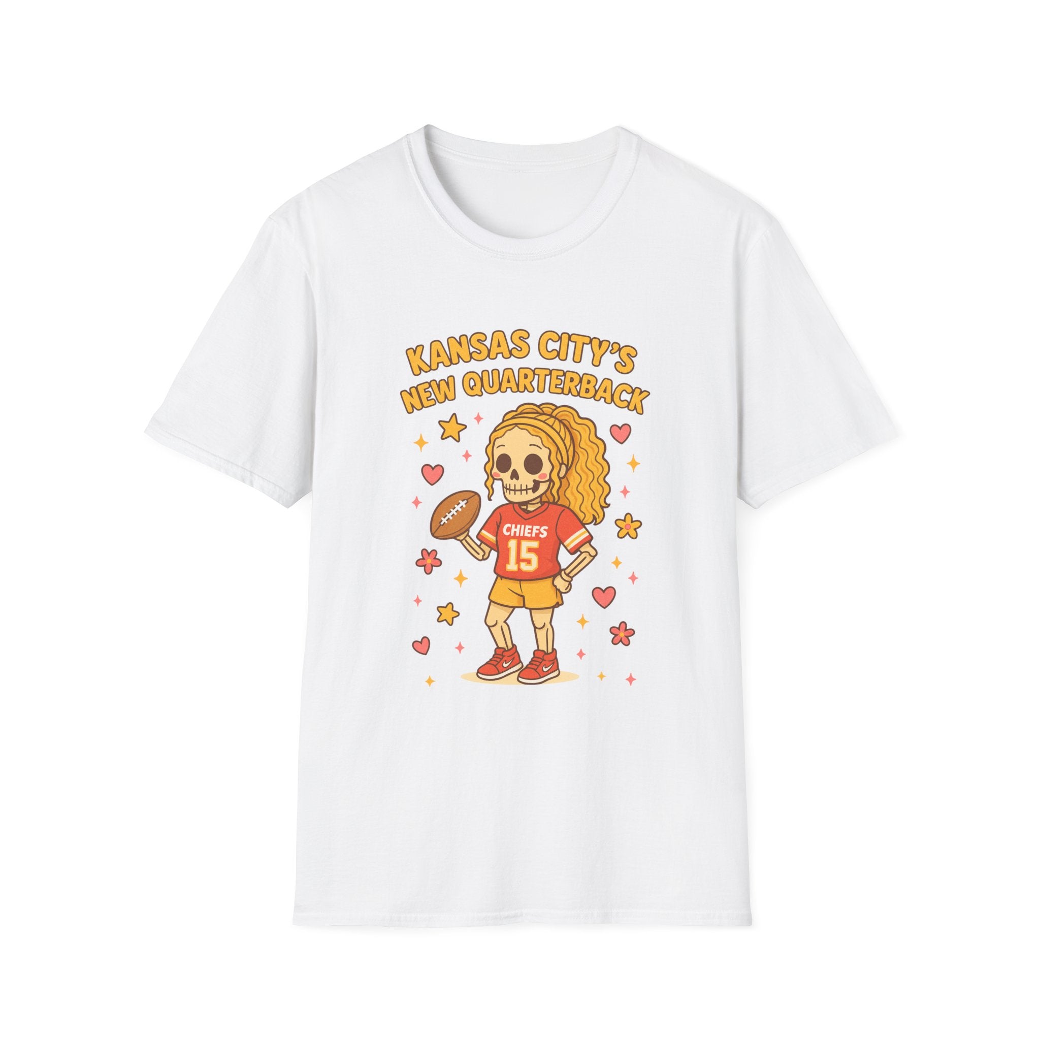 #Kansas City’s New Quarterback skull cartoon T-Shirt | Chiefs 15 football