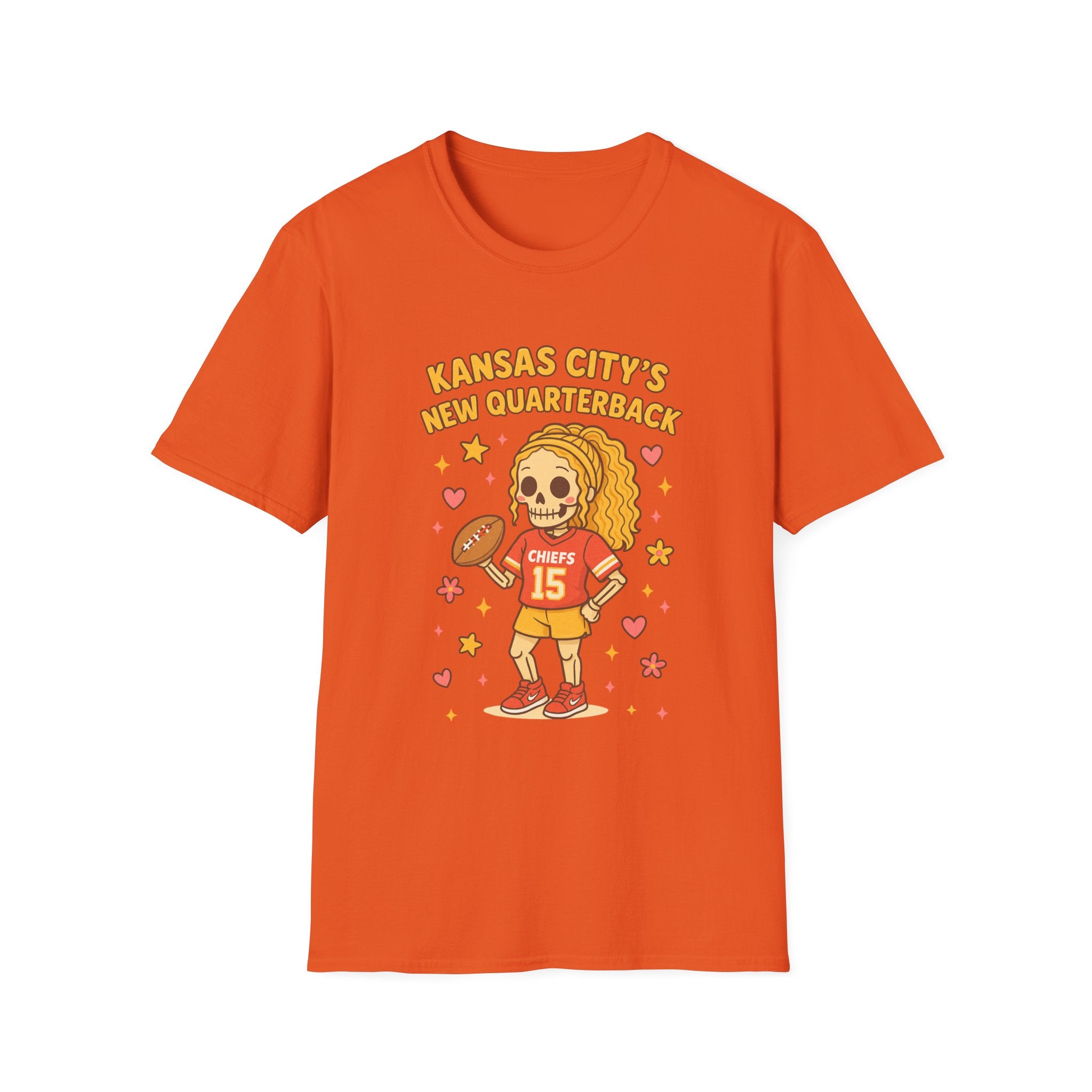 #Kansas City’s New Quarterback skull cartoon T-Shirt | Chiefs 15 football