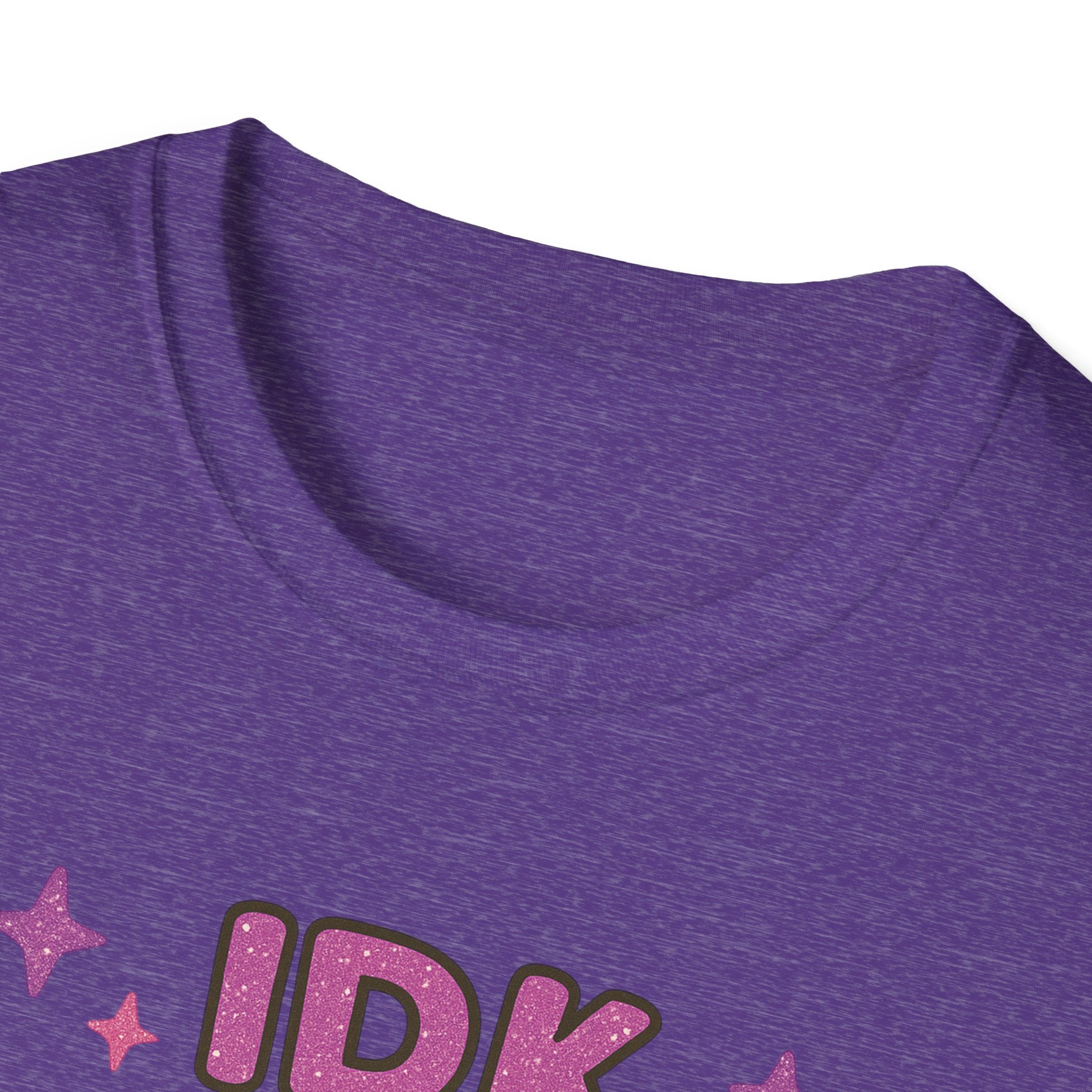 IDK Skulal Girl T-Shirt | Cute Skeleton Character, Pastel Clouds & Stars