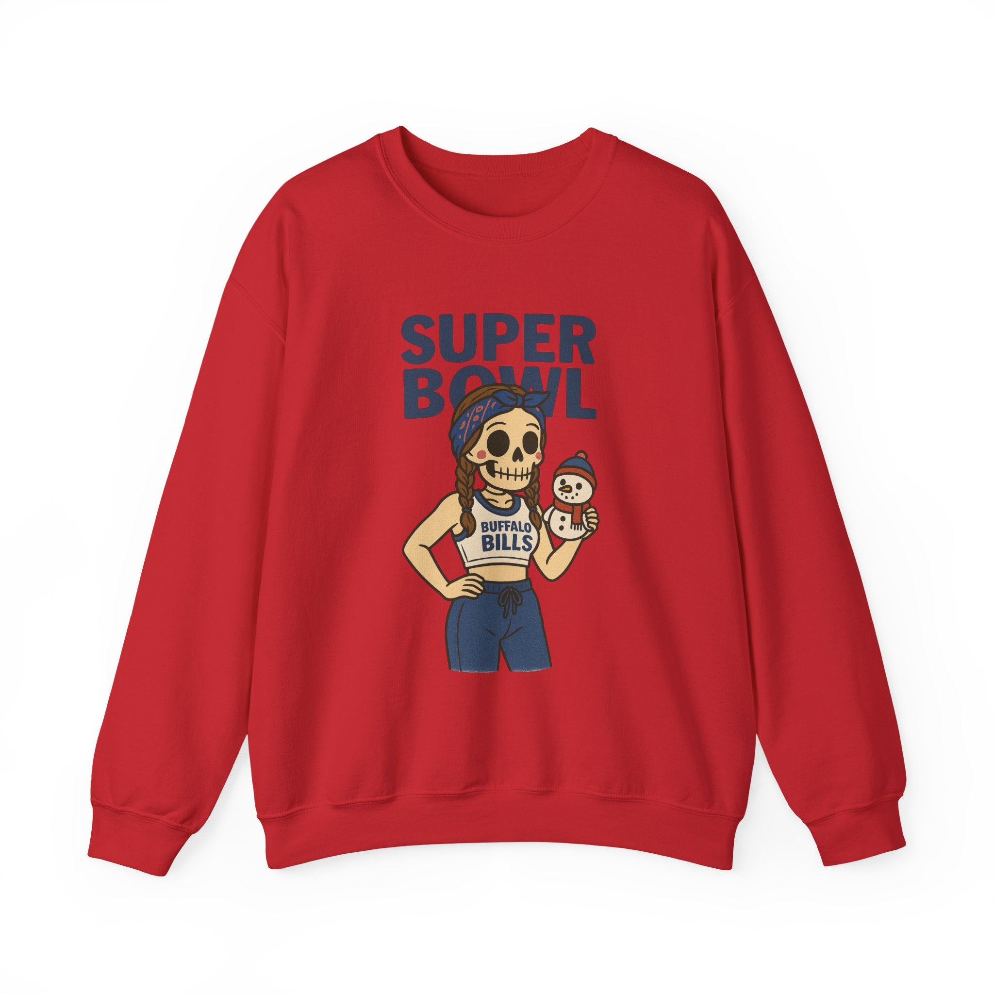 #Super Bowl Buffalo Bills Skull Cheer Sweatshirt
