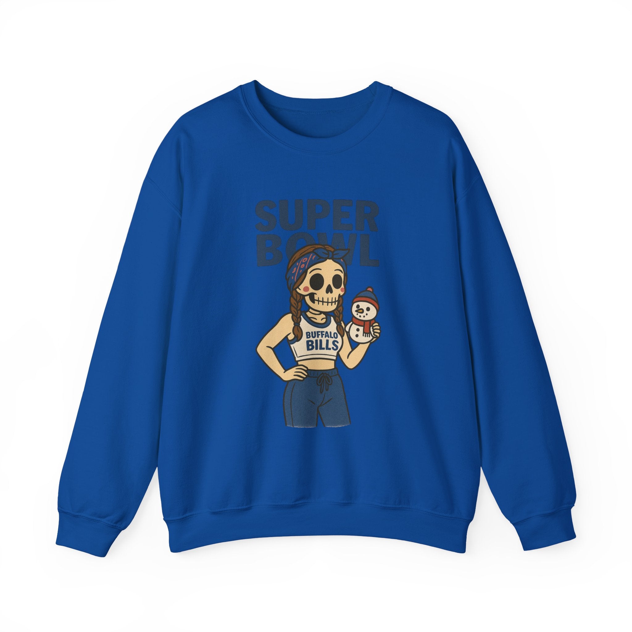 #Super Bowl Buffalo Bills Skull Cheer Sweatshirt
